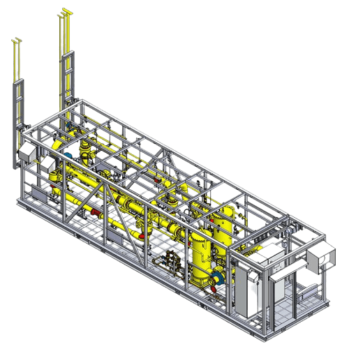 Макет компоновки пункта подготовки газа для ГТУ на Актобе ТЭЦ