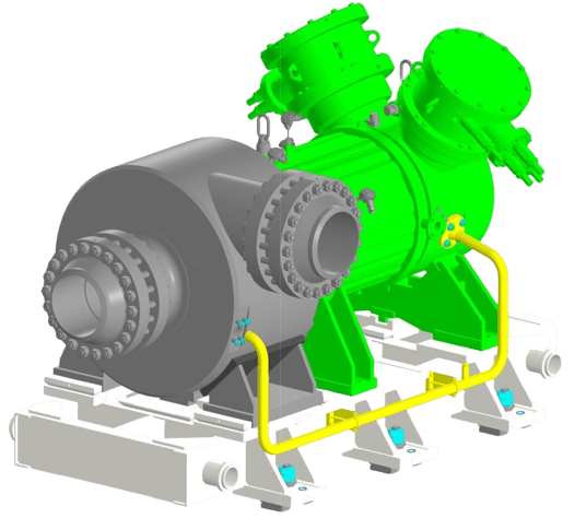 Рис. 4. 3Д модель электродвигателя и ПВВД
