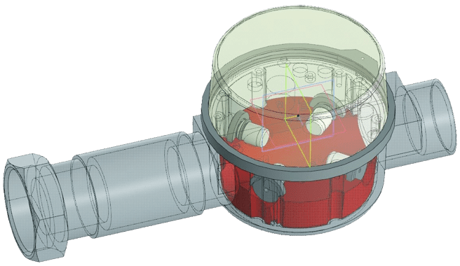 3D-модель расходомера-счетчика ультразвукового UFG-H